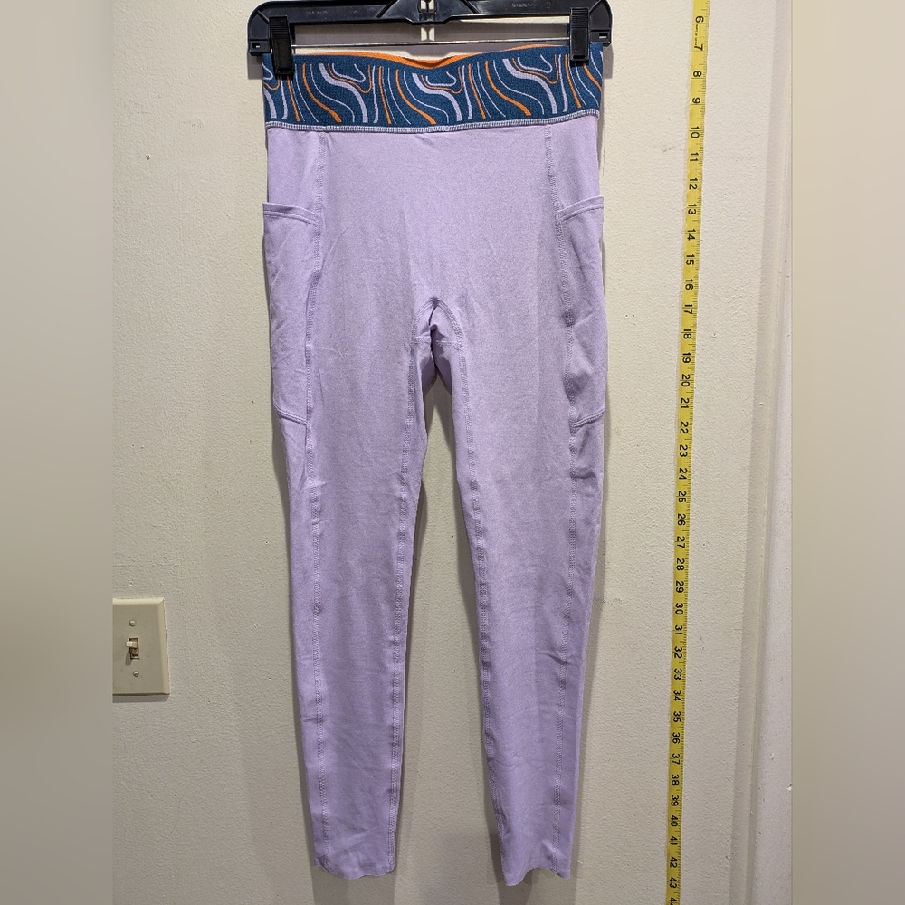Fanka White and Yellow Leggings Size Large